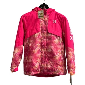 Hurley Snowboard Jacket Girls XL Hot Hyper Pink Heavy Weight Cold Seal Heat Mesh - Picture 1 of 12