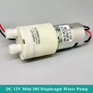 Bomba de diafragma micro mini 385 DC 12V bomba de presión de agua de succión autocebante - Imagen 1 de 10