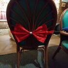 6 Beautiful Red Bows for chairs. Decorations, Christmas, Holiday, wedding