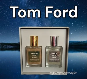 New Tom Ford Soleil Shimmering Body Oil Duo gift Set with free Perfume Sample - Picture 1 of 6