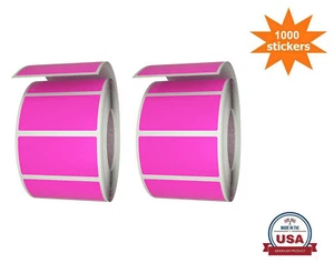 Etichette Royal Green per Rotoli Codifica Colore Rosa Neon 1,57" x 0,75 Pollici Confezione da 1000 - Foto 1 di 8