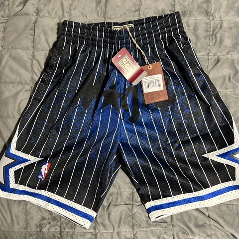 New Men’s Mitchell & Ness Gradient Orlando Magic Swingman Shorts - Small Cover