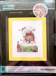 ARTISTE gezähltes Kreuzstich-Set - BLÜHENDER STUHL - 8,125" x 10,125" - Bild 1 von 3