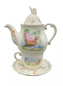 Juego apilable de platillo taza té para una tetera Alicia en el país de las maravillas de los parques de Disney - Imagen 1 de 15