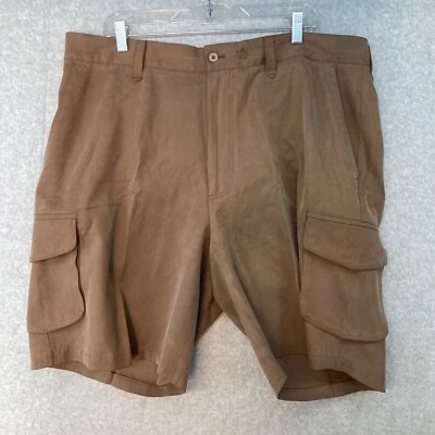 Nat Nast Size 41.5 Silk Cotton Blend Brown Shorts Cargo Pockets - Image 1 of 4
