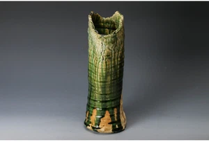 Masakasu Yamada Oribe Vase - Picture 1 of 8