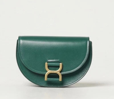 CHLOÉ Calfskin Mini Marcie Flap Leather Shoulder/Crossbody Bag Green RRP £,1599 - Image 1 of 4