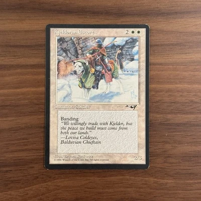 Kjeldoran Escort (Green Blanketed Dog) VLP Alliances 1996 Magic the Gathering - Image 1 of 2