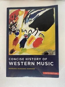 CONCISE HISTORY OF WESTERN MUSIC FIFTH 5th EDITION Hanning PB New Online Code - Foto 1 di 6