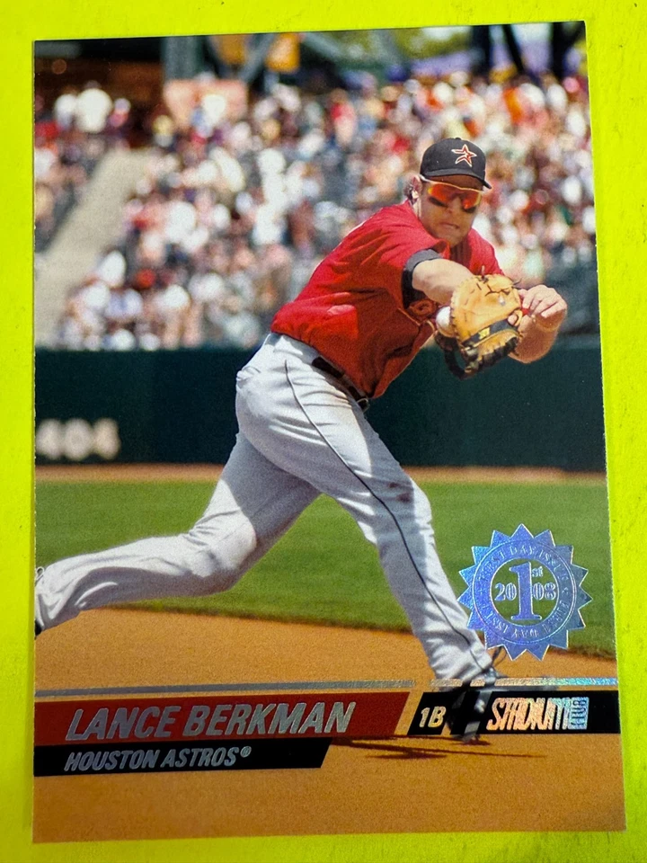 69311 2008 Stadium Club First Day Issue  #81 Lance Berkman ASTROS - Image 1 of 3