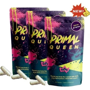 1-3X Primal Queen Grass-fed Beef Organ Supplement for Women 60 Capsules N E Q5M2 - Bild 1 von 13