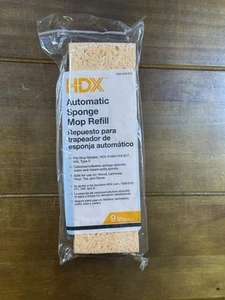 HDX Automatic Sponge Mop Head Refill - 9" 1000018618 Type S Fits 617 045 NEW - Picture 1 of 3