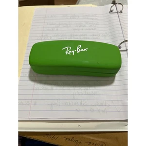 Ray Ban Gafas de sol Estuche Verde Dura Almeja Carcasa Anteojos Gafas - Imagen 1 de 3