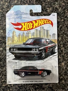 Hot Wheels 2018 Walmart Detroit Muscle Cars '70 Dodge HEMI Challenger Black - Picture 1 of 2