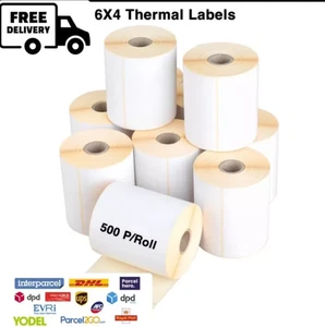 Etiquetas térmicas directas 4x6 100x150 mm 500 Zebra Toshiba Citizen 6x4 - ENVÍO GRATUITO - Imagen 1 de 3