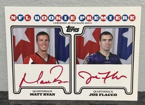 Joe Flacco Matt Ryan Brian Brohm Chad Henne 2008 Topps Quad On Card Auto Rookie - Picture 1 of 2