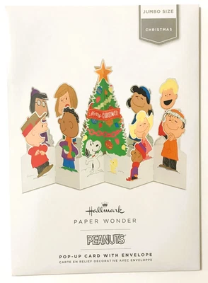 Tarjeta emergente de Navidad Paper Wonder PEANUTS Gang Jumbo XL tamaño de mesa Foto 1 de 2