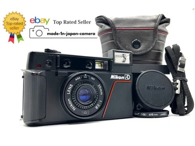 *MINT w/Case*ISO 1000 Nikon L35 AD Pikaichi Point & Shoot Film Camera From JAPAN - Image 1 of 4