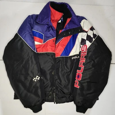 Polaris Indy Racing Snowmobile Winter Coat Jacket Mens L - Image 1 of 3