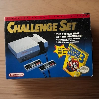 Nintendo NES Challenge Set Console System In Box with Super Mario Bros. 3 Game - Image 1 of 4