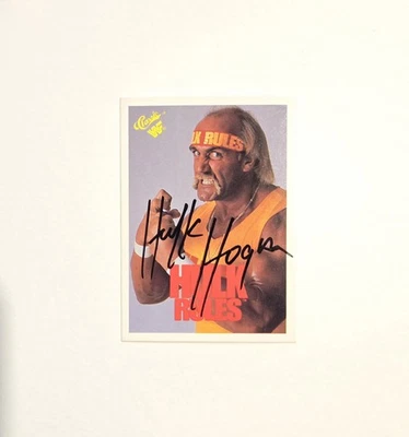 Clásico WWF Hulk Hogan 1990 automático #57 reglas de Hulk casi como nuevo de colección raro 📈 Foto 1 de 4