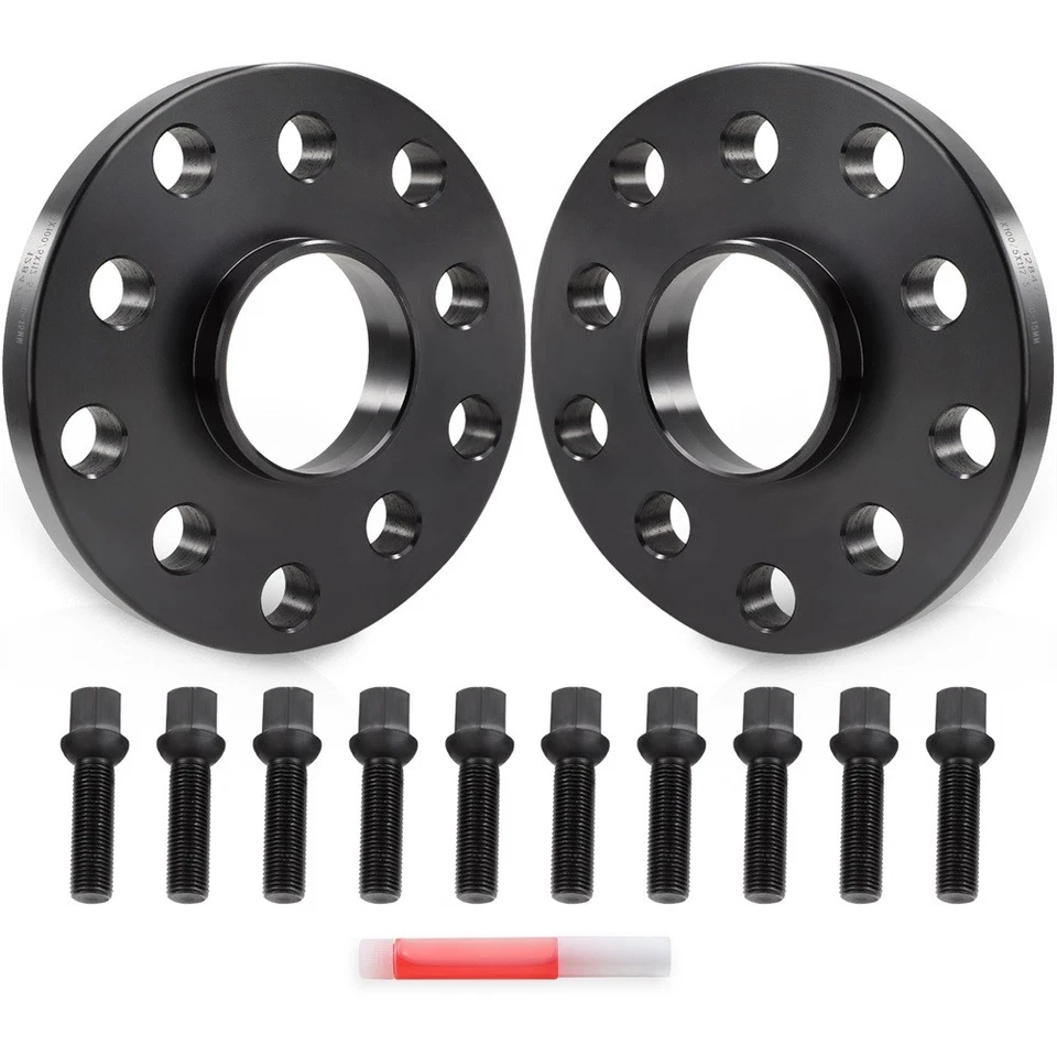 2pcs 15mm Hub Centric Wheel Spacers 5x100/ 5x112 For VW Jetta Beetle Tiguan GTI - Imagem 1 de 4