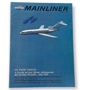 1964 United Airlines Mainliner In-Flight Mag - 727, Circus, Kingston Trio - Picture 1 of 5