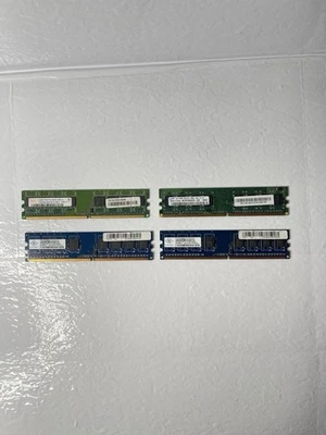 4 256MB DDR Ram PC2-5300U 555 CL2.5 Samsung Nanya Hynix - Image 1 of 4