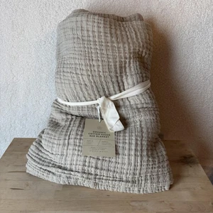 The Citizenry Organic Cotton Gauze Bed Blanket Turkish Linen Fair Trade Turkey - Picture 1 of 9