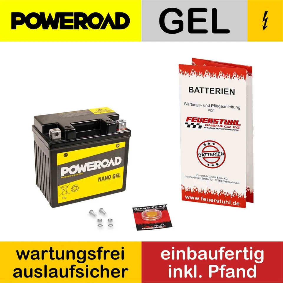 Honda CBR 125 R, 2007-2010 (JC39) Gel Battery, Maintenance Free (inc £7.50 deposit) - Image 1 of 4
