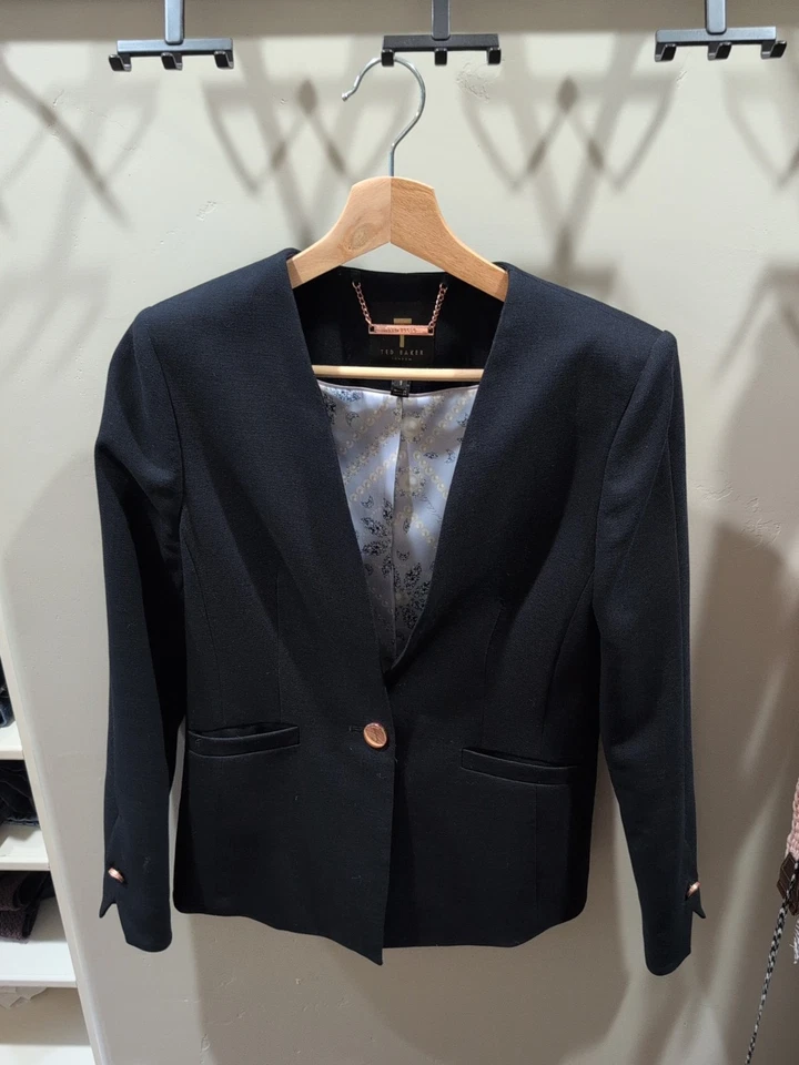 Women Red Baker London Blazer Navy Blue, Size 1, Used - Image 1 of 4