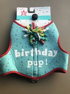 "PERRO DAZZLERS Aqua "CACHORRO DE CUMPLEAÑOS"" Arnés Cachorro/Perro xsmall - Imagen 1 de 2