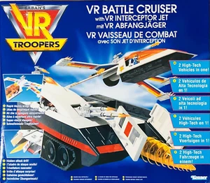VINTAGE KENNER VR TROOPERS VR BATTLE CRUISER & INTERCEPTOR JET NEU VERSIEGELTE BOX - Bild 1 von 8