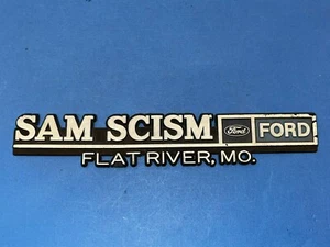 Sam Scism Ford Flat River MO concesionario de automóviles emblema insignia logotipo nombre - Imagen 1 de 6