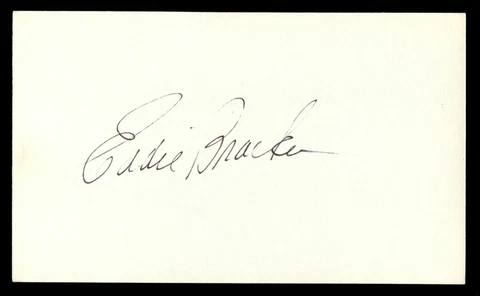 Eddie Bracken (d2002) signed autograph 3x5 Actor Hail the Conquering Hero R053 Cover