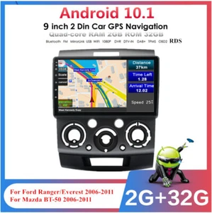 10.1 Android 2+32GB Car Stereo Radio For Ford Everest Ranger Mazda BT50 2006-11 - Foto 1 di 11