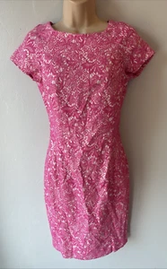 Women’s Size 8 Pink & White Floral Summer Party Wedding Dress From New Look - Picture 1 of 6