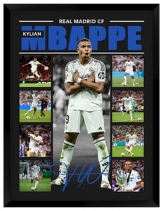 Kylian Mbappe Real Madrid CF Signed Framed Memorabilia - Picture 1 of 2