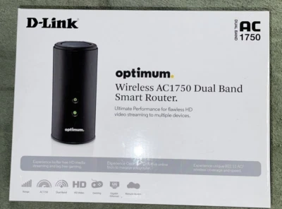 D-Link Optimum Wireless AC1750 Dual Band Smart Router speed-up to 1750 Mbps - Image 1 of 3