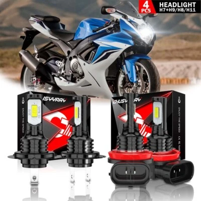 H7 H9 para Suzuki Hayabusa 2008 2009 2011-2018 Faros LED Moto Foto 1 de 4