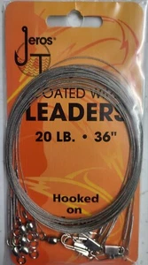 6 Silver Coated Wire Leaders 20 LB. 36 Inch - Picture 1 of 1