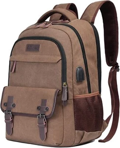Backpack for Men Women, Business Work Rucksack College Computer Bag Fits 17.3 In - Picture 1 of 7