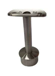 Support main courante Courbé poteau Pour tube diamètre 42.4 x 2mm inox A4 satiné - Bild 1 von 7