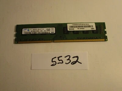 Samsung 4GB M378B5273DH0-CH9 PC3-10600 1333Mhz DDR3 DESKTOP MEMORY RAM (5532) - Image 1 of 2