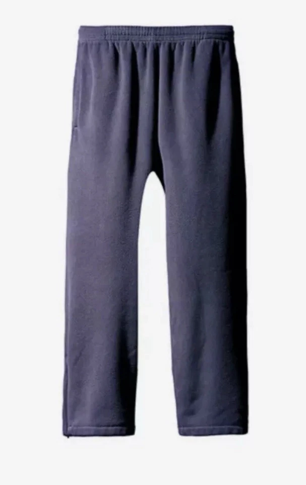 Size L - Yeezy Gap H10 Mainline NAVY Polar Fleece Wide Leg Pants Joggers