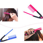 1x V Type Hair Comb Hair Straightener Combs DIY Haircut Anti-static Combs F9