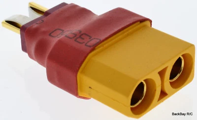 No Wires Connector - XT90 / XT-90 Female to Male T-Plug Adapter (Deans Style) - Image 1 of 2