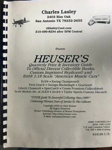 Laskey Charles Heuser's Quarterly Price & Inventory Guide Diecast Collectible  - Bild 1 von 3