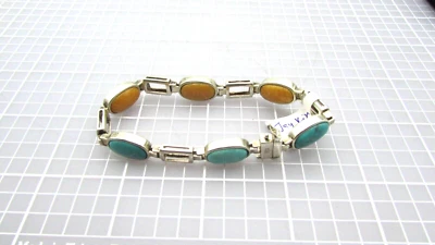 7,25 «DTR JAY KING ДВУСТОРОННИЙ БИРЮЗОВЫЙ БРАСЛЕТ МАГНИТНЫЕ 925 JB3 - Изображение 1 из 4