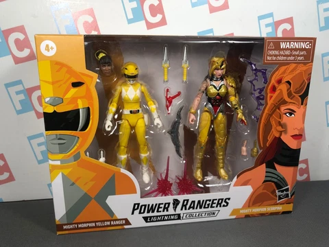 Hasbro Power Rangers Lightning Collection Mighty Morphin Yellow & Scorpina Set Cover